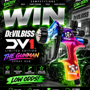 DeVilbiss DV1 GUNMAN Basecoat DIGITAL Spray Gun - 1.2mm & 1.3mm,