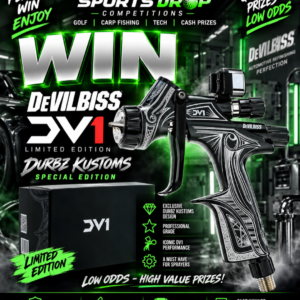DeVilbiss DV1 Basecoat Durbz Kustoms Limited Edition Digital Spray Gun